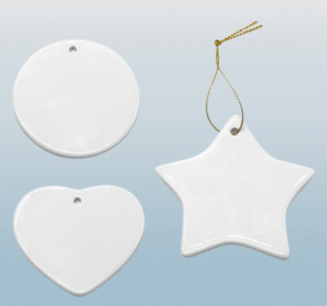 Sublimation white ceramic decoration