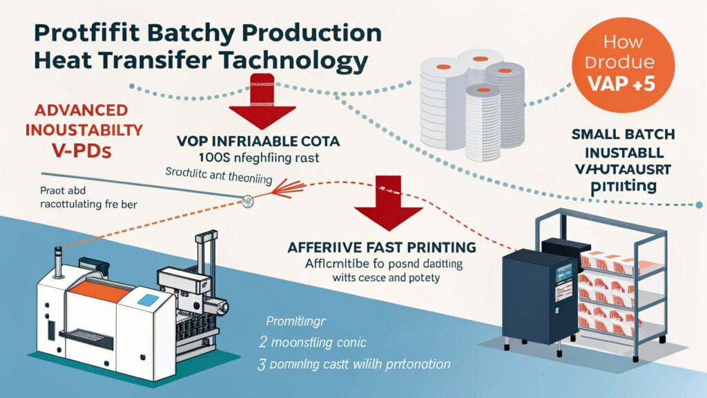 An industrial inkjet printhead precisely applying ink onto transfer paper in a high-tech facility.