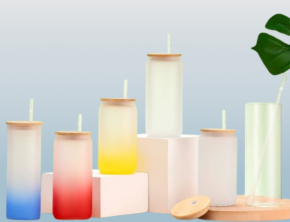 Sublimation glass mason cup