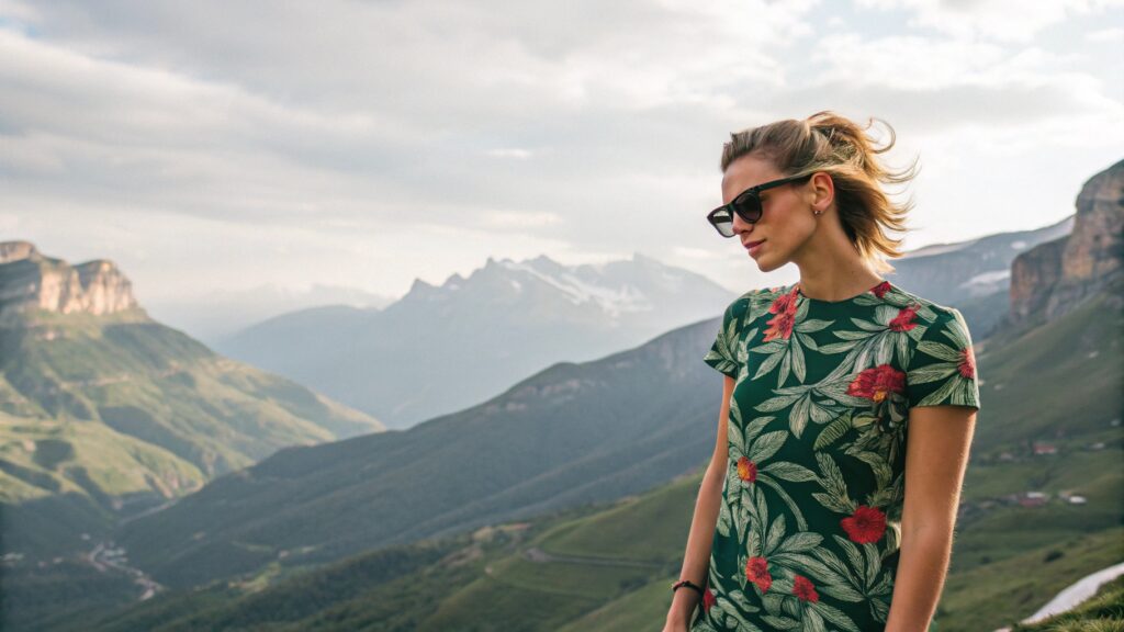 A close-up of a sublimation printer printing a colorful design onto transfer paper.