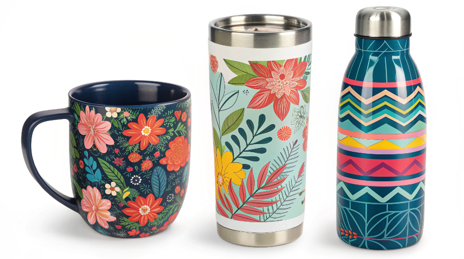 A side-by-side comparison of a sleek tumbler and a rugged sports water bottle.