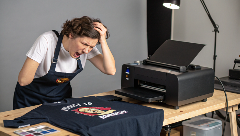 A sublimation print on a 50/50 blend shirt showing a stylish, faded vintage look.