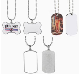 Wholesale Sublimation Blank Dog Tags | Aluminum Pet ID Necklace