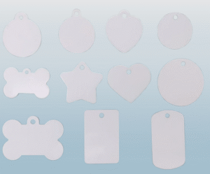 Blank Double-Sided Sublimation Dog Tag Aluminum 1mm Thickness Dog Id Tag