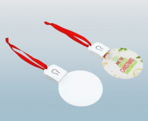 Personalized Acrylic Christmas Tree Ornaments with RGB LED Light Blanks Sublimation Christmas Ornaments