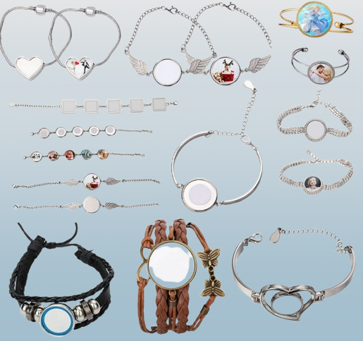 Wholesale Sublimation Bracelet Blanks | Metal for Custom Charm Printing