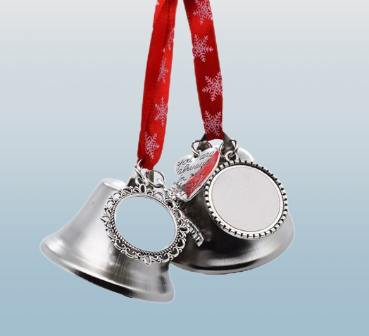 Wholesale Blank Heat Sublimates Christmas Bells Christmas Tree Decor