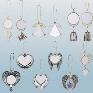 Antique-Style Thermal Transfer Aluminum Alloy Metal Bell Pendant Holiday Christmas Gift Plated Printed Music Souvenir Model