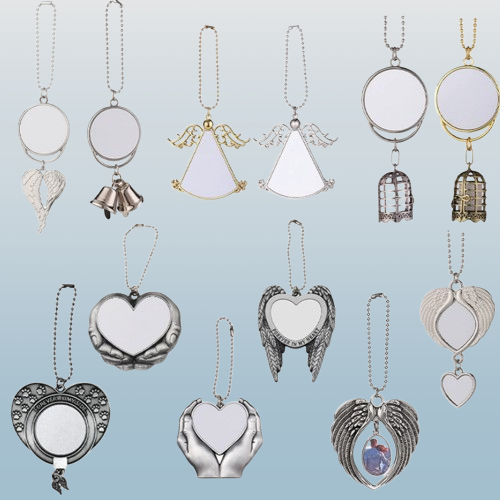 Antique-Style Thermal Transfer Aluminum Alloy Metal Bell Pendant Holiday Christmas Gift Plated Printed Music Souvenir Model