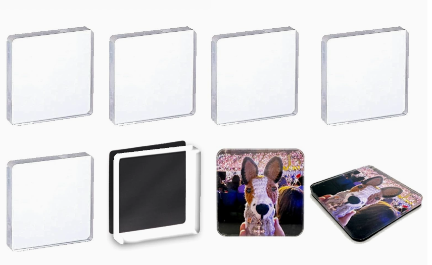 Wholesale Sublimation Blank Acrylic Fridge Magnets | Printable Custom Magnets