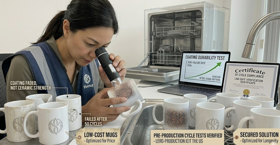 dishwasher safe sublimation mugs durability testing