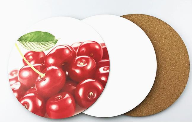 vibrant sublimation print on MDF coaster blank
